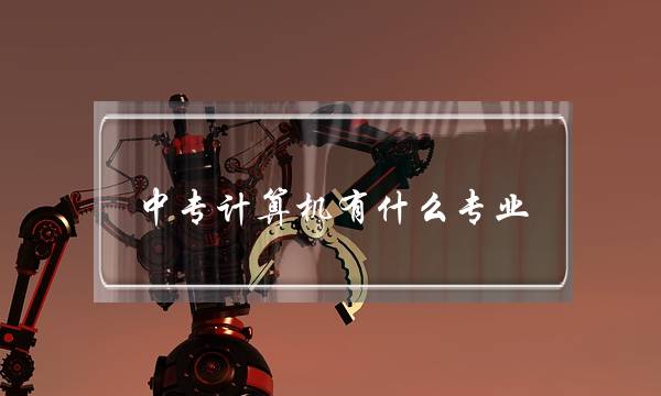 中专计算机有什么专业(中专数控专业学什么)