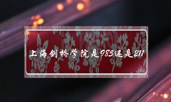 上海剑桥学院是985还是211(世界排名前十音乐学院)