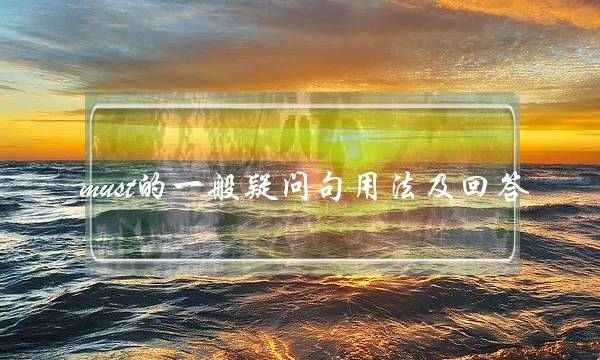 must的一般疑问句用法及回答(情态动词must的用法总结)