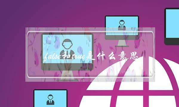 false和true是什么意思(false是什么意思中文)
