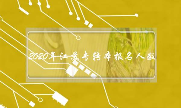 2020年江苏专转本报名人数(江苏专转本前十名学校)