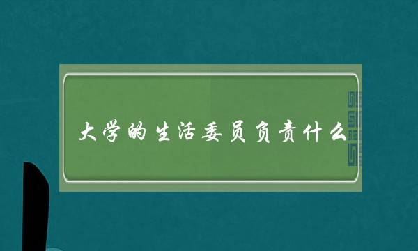 大学的生活委员负责什么(大学生班干部述职报告)
