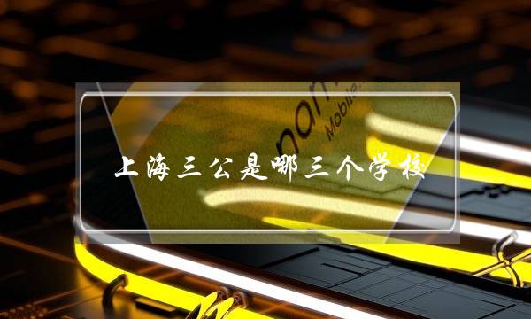 上海三公是哪三个学校(上海三公的优缺点)