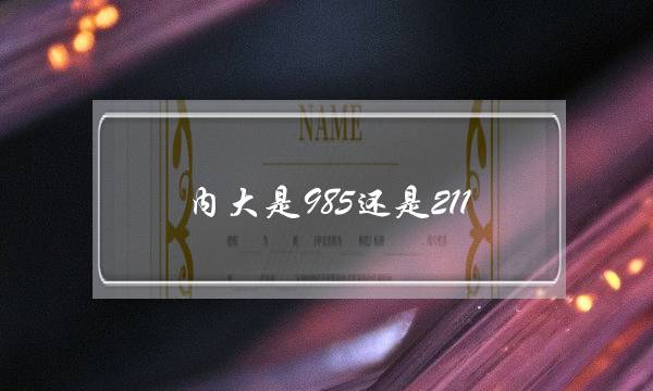 内大是985还是211(内大属于985吗)